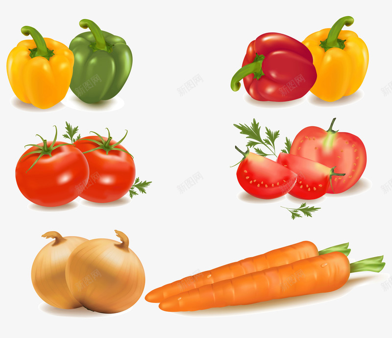 大图各种蔬菜矢量图ai免抠素材_新图网 https://ixintu.com 各种蔬菜 彩色 矢量素材 装饰图案 矢量图