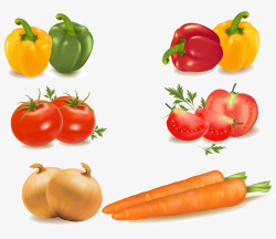 大图各种蔬菜矢量图素材