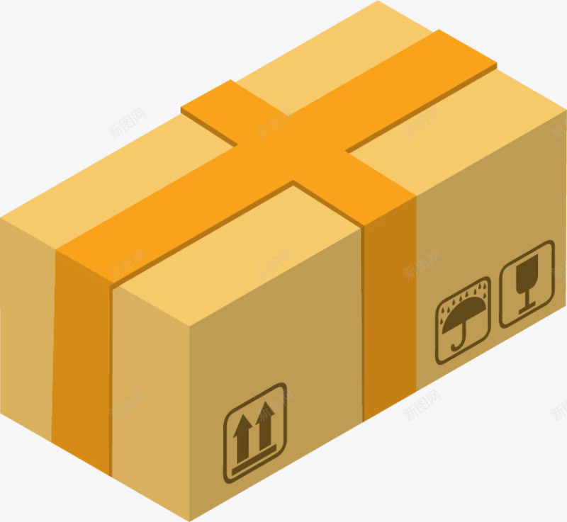 纸箱包裹货物产品png免抠素材_新图网 https://ixintu.com 一个纸箱 一件货 产品 快递 纸箱包裹 货物