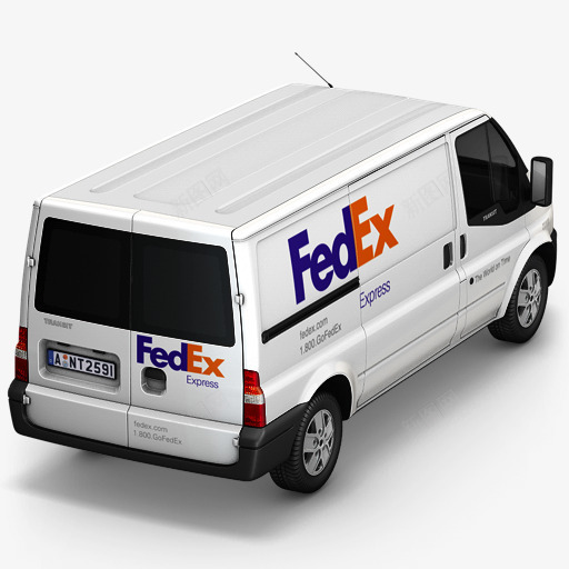 联邦快递回来卡车containpng免抠素材_新图网 https://ixintu.com Back FedEx truck 卡车 回来 联邦快递