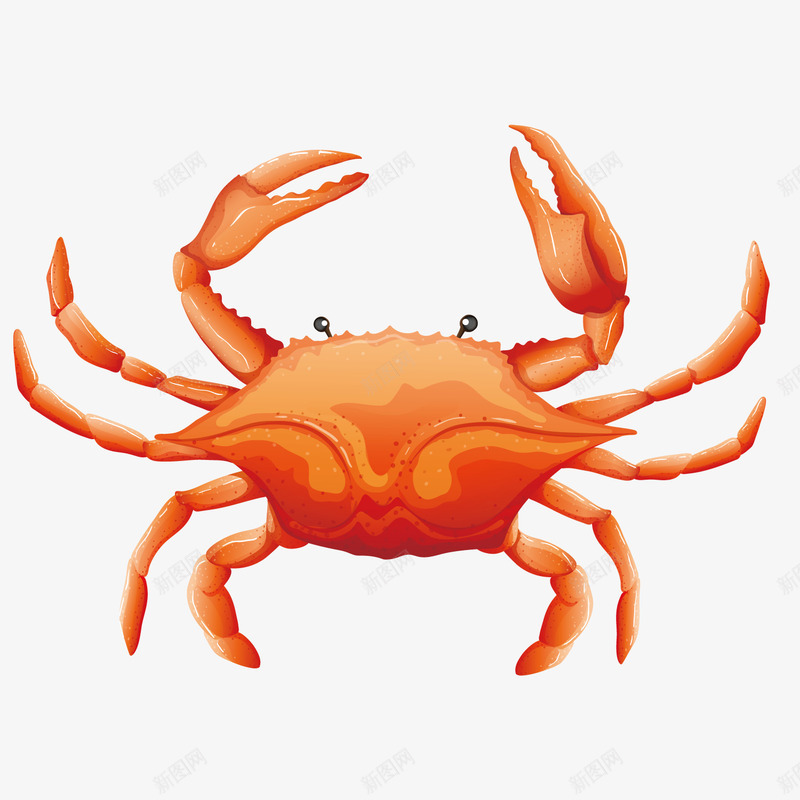 美味炸螃蟹png免抠素材_新图网 https://ixintu.com 海鲜 美味 螃蟹