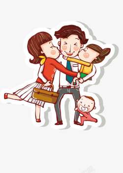 幸福一家人素材