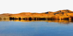腾格里沙漠风景摄影图素材