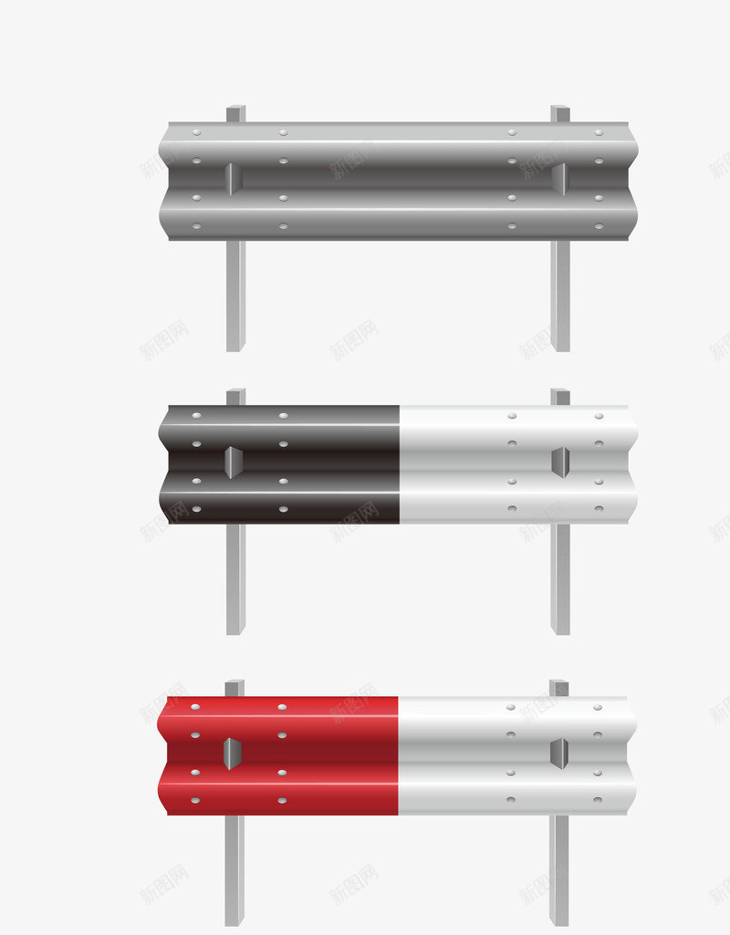 质感高速公路护栏png免抠素材_新图网 https://ixintu.com 公路护栏 矢量护栏 质感护栏 高速护栏