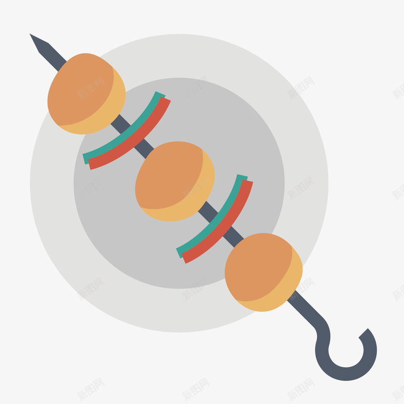 创业烧烤串串矢量图eps免抠素材_新图网 https://ixintu.com 串串 卡通 小清新图案 日常生活 烧烤 简约 装饰 设计 矢量图