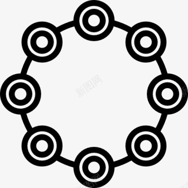 圆圆轮廓界面圆形符号图标图标