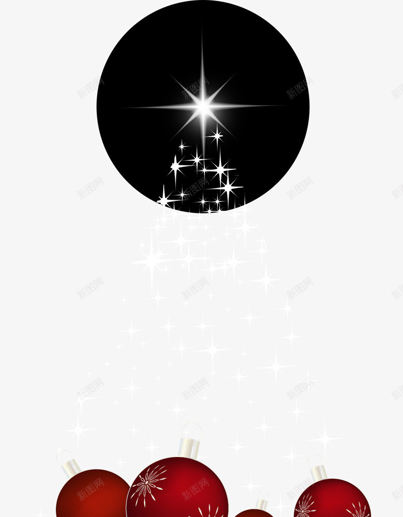 白色星星圣诞树png免抠素材_新图网 https://ixintu.com 圣诞节 大树 星星 清新光辉 白色圣诞树 闪耀光芒