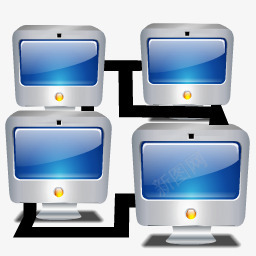 水晶电脑桌面图标png_新图网 https://ixintu.com 图标 桌面 水晶 电脑