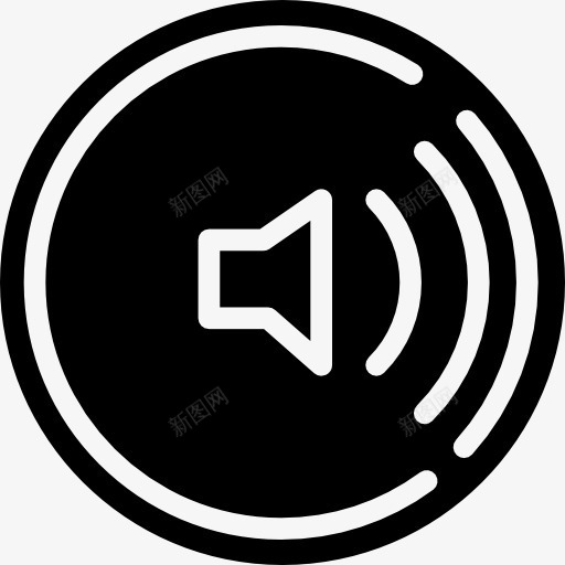 声音配置按钮图标png_新图网 https://ixintu.com 体积 喇叭 声音控制 按钮 设置 选项 音乐