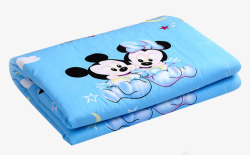 婴儿床垫蓝色卡通护理隔尿垫高清图片