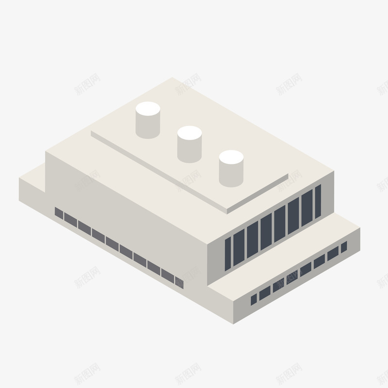 工厂房屋案矢量图ai免抠素材_新图网 https://ixintu.com 卡通 圆珠 工厂 房屋 手绘 立体 纹理 纹路 质感 矢量图