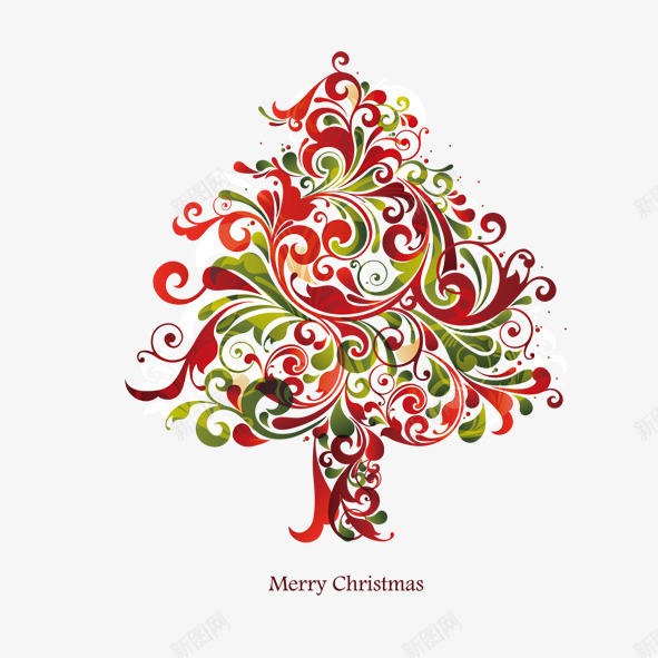 圣诞树纹路装饰psd免抠素材_新图网 https://ixintu.com 圣诞树 圣诞节 条纹 节日 装饰 配以