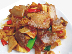 酸腌菜炒肉美味的回锅肉高清图片
