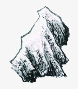 国画山石素材