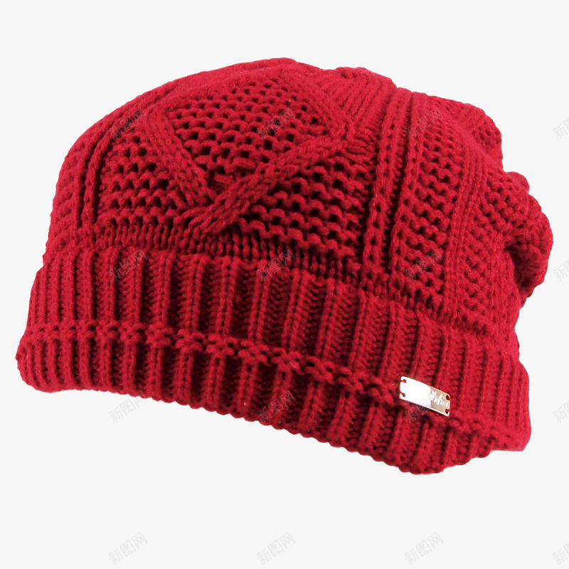 红色帽子png免抠素材_新图网 https://ixintu.com 产品实物 小孩带的帽子 毛线帽 温暖 编织帽子