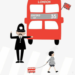 英国小孩英国给小孩子让路高清图片