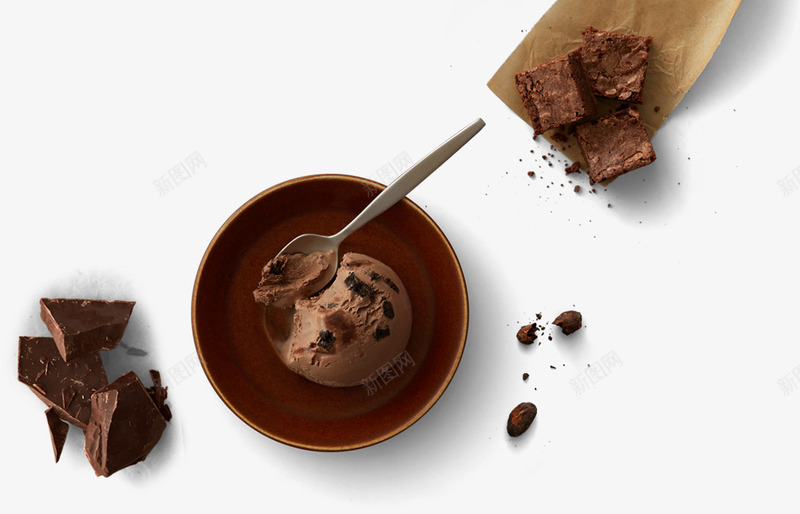 美味的巧克力甜品勺子png免抠素材_新图网 https://ixintu.com 勺子 巧克力 甜品 美味