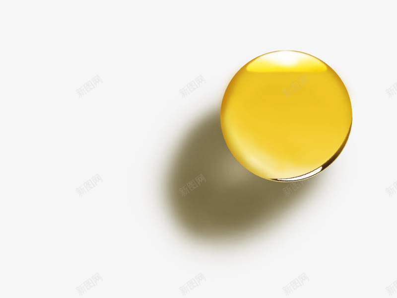 水晶球png免抠素材_新图网 https://ixintu.com 圆形 水晶球 黄色