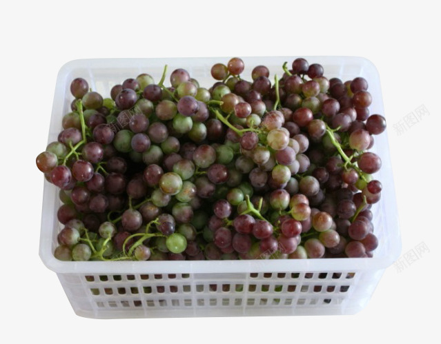 丰收葡萄png免抠素材_新图网 https://ixintu.com 丰收水果 塑料框 水果成熟 白色