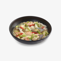 美味蛤蜊汤素材