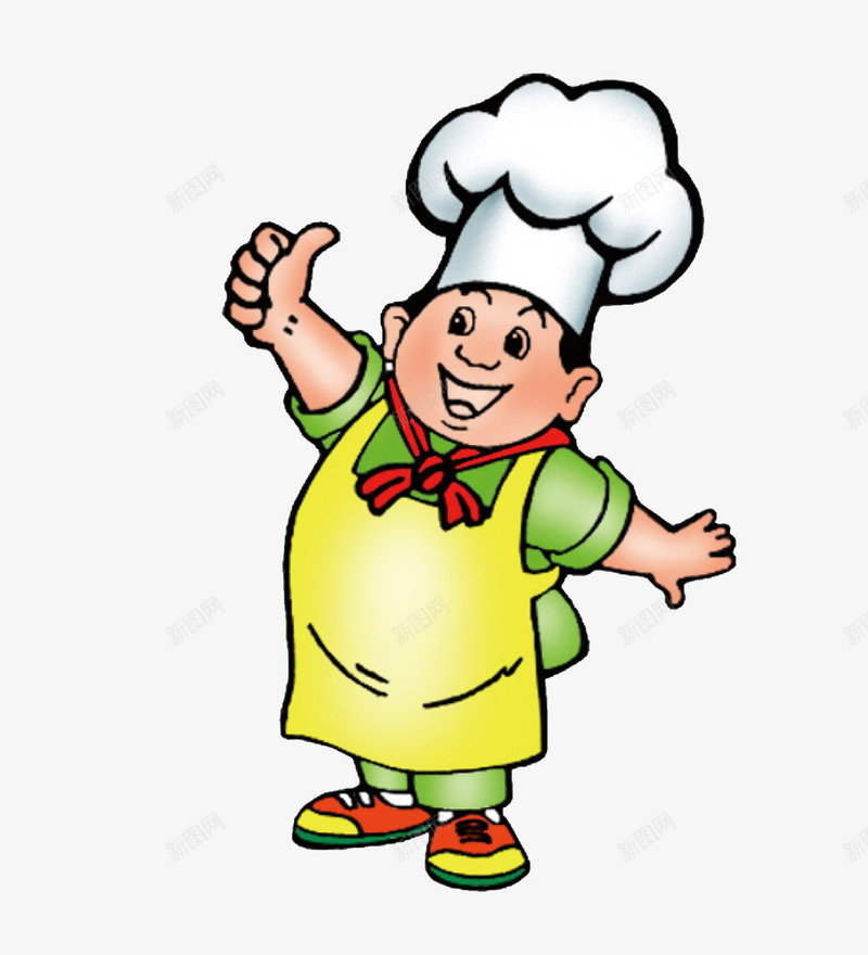 厨师卡通形象png免抠素材_新图网 https://ixintu.com 出品 卡通 厨师 厨房 美味 美食