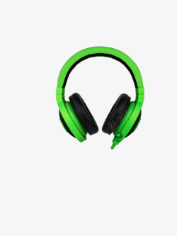 潮流单品绿色耳机高清图片