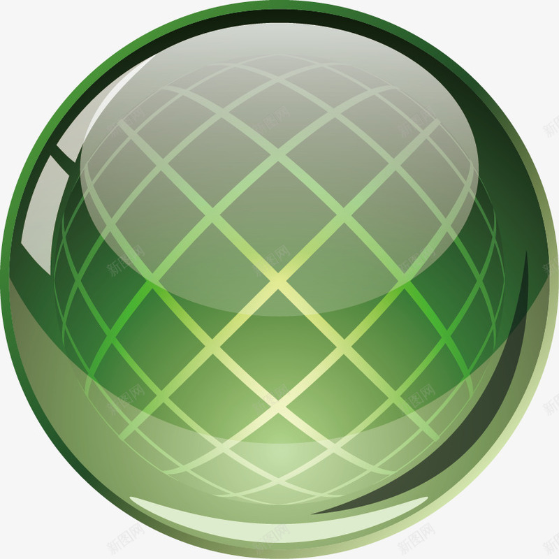 立体水晶球png免抠素材_新图网 https://ixintu.com 3D 水晶球 球体 立体