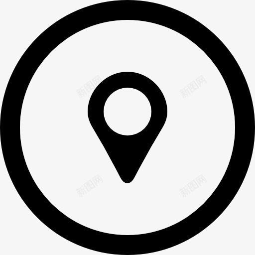 定位的圆形按钮图标png_新图网 https://ixintu.com metrize 圆形 地图 地图和国旗 定位 定位占位符 工具按钮 销