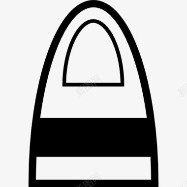 购物袋一条和女性的外形标图标图标