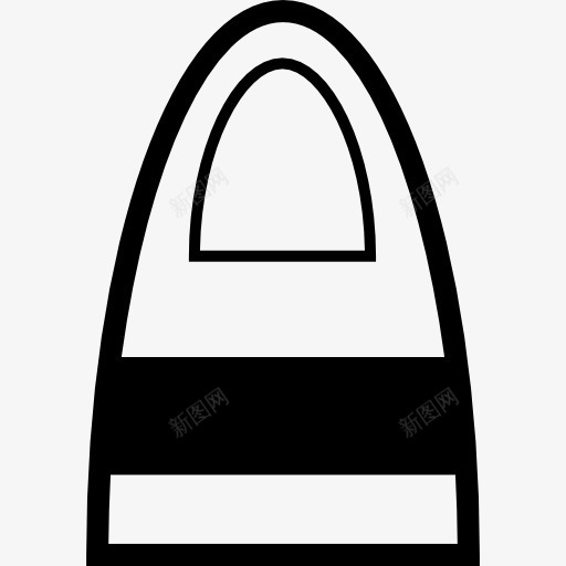 购物袋一条和女性的外形标图标png_新图网 https://ixintu.com 包 商务 女性 形状 条纹 线 设计 购物商店 购物袋