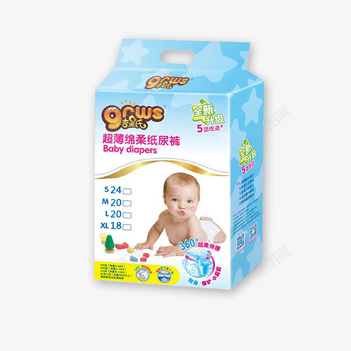纸尿布png免抠素材_新图网 https://ixintu.com 婴儿 纸尿布