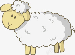 母羊可爱绵羊插画矢量图高清图片