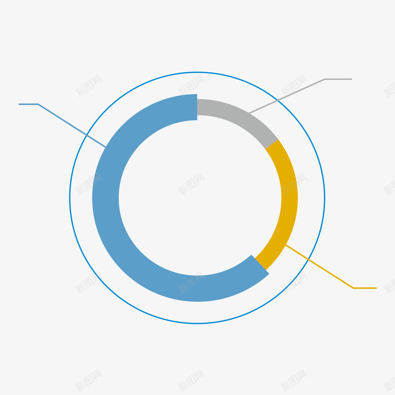 圆环分析图png免抠素材_新图网 https://ixintu.com 分析 图表 圆环 数据 素材