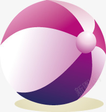 紫色条纹沙滩排球png免抠素材_新图网 https://ixintu.com 条纹 沙滩排球 紫色