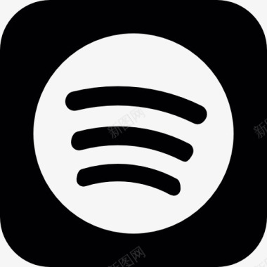 Spotify标志按钮图标图标