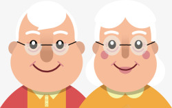 两个老人慈祥的爷爷奶奶高清图片