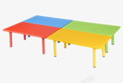 实物彩色色料儿童桌素材