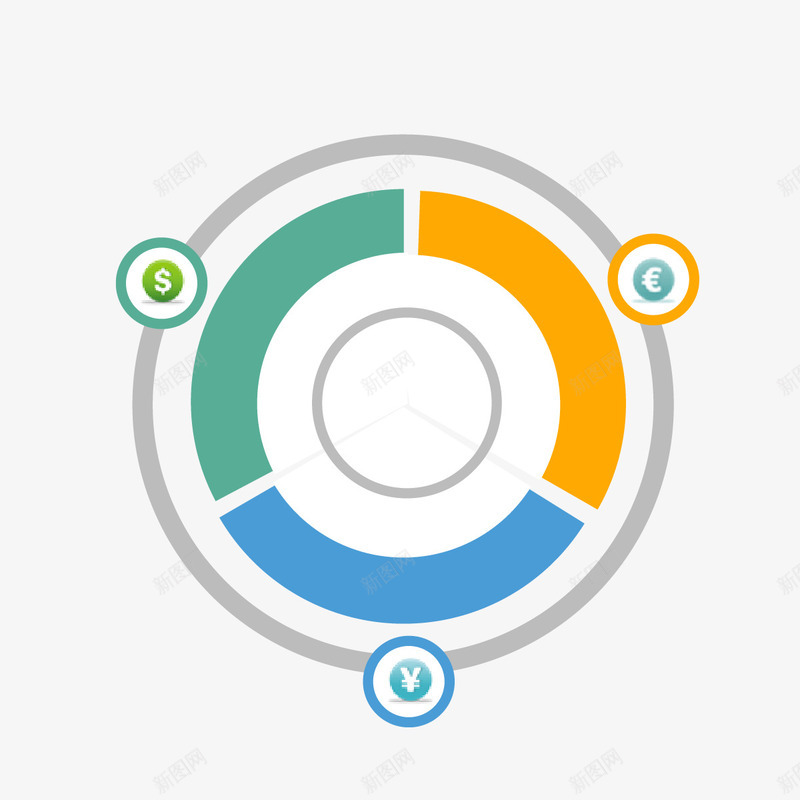 ppt圆环图表矢量图ai免抠素材_新图网 https://ixintu.com ppt 图表 圆环 矢量图