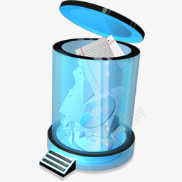 垃圾桶蓝色水晶风格系统图标png_新图网 https://ixintu.com png 图标 垃圾桶 水晶 系统 蓝色 风格