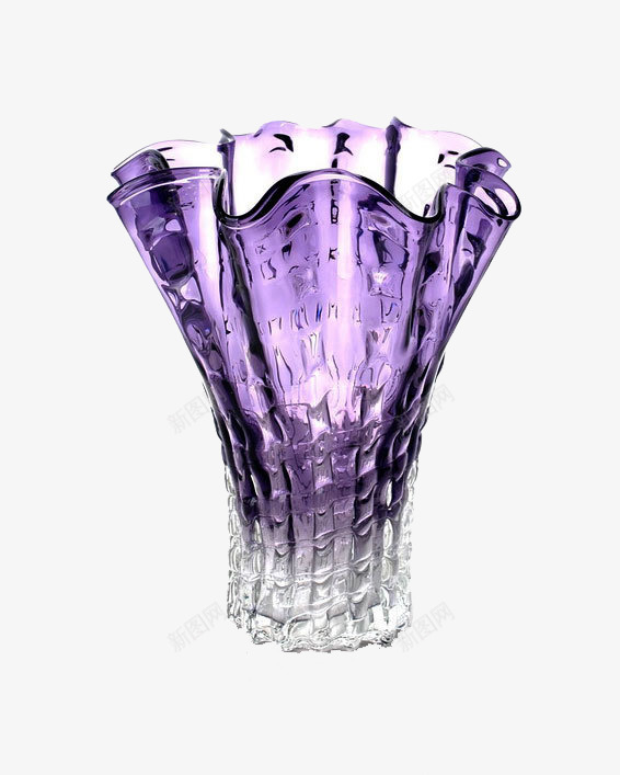 紫色水晶通明玻璃杯png免抠素材_新图网 https://ixintu.com 水晶 艺术 花瓣形 高雅