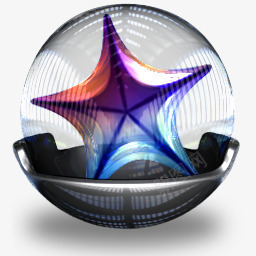 五角星透明水晶球绘图软件图标png_新图网 https://ixintu.com png 五角星 图标 水晶球 绘图 软件 透明