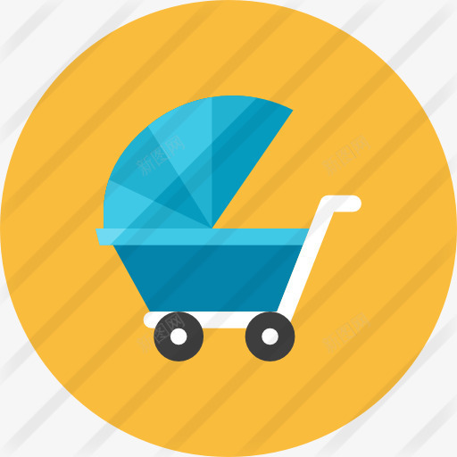 婴儿车图标png_新图网 https://ixintu.com 儿童推车 孩子和婴儿 车 运输