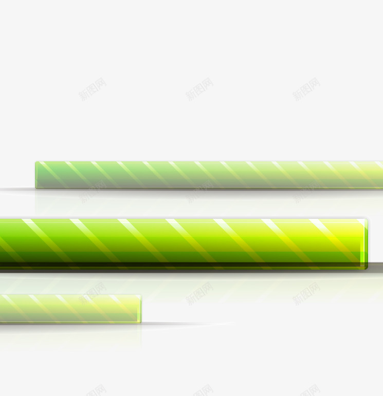 绿色进度条png免抠素材_新图网 https://ixintu.com 绿色 绿色条纹 进度条 进度条设计