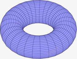 蓝色立体圆环网状图素材