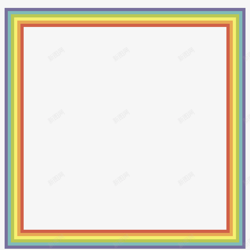 彩色方形边框元素矢量图ai免抠素材_新图网 https://ixintu.com 创意 卡通插画 彩色 方形 纹理 质感 边框 矢量图