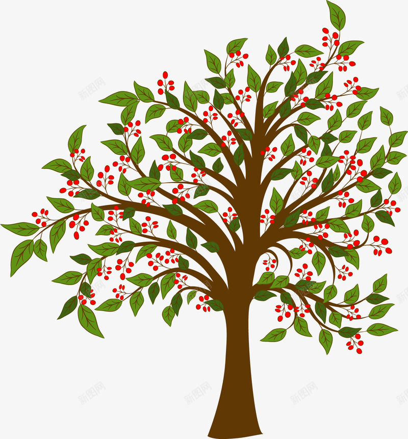 卡通tree02png免抠素材_新图网 https://ixintu.com 可爱树 彩绘树木 植物 矢量卡通tree 韩式树