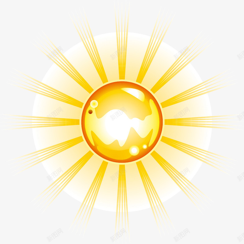 创意太阳矢量图ai免抠素材_新图网 https://ixintu.com 光芒 创意 太阳 矢量图