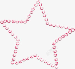 卡通手绘珠子粉色简约装饰素材