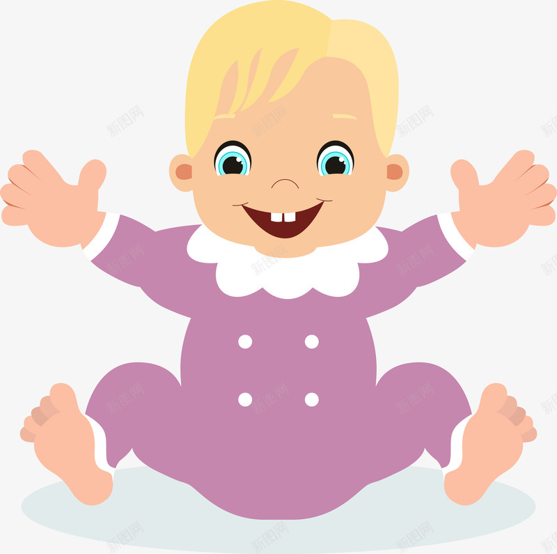 微笑的卡通宝贝矢量图ai免抠素材_新图网 https://ixintu.com 卡通 卡通婴儿 可爱 可爱的卡通婴儿矢量 婴儿 婴儿笑 婴幼儿 孩子 宝宝 宝贝 矢量图
