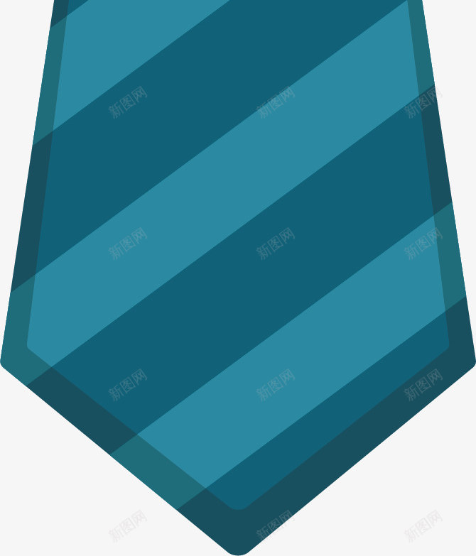 深蓝色条纹领带png免抠素材_新图网 https://ixintu.com 条纹 男式 矢量素材 蓝色 领带
